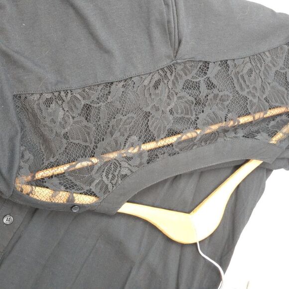 💚Pure Energy women's black long sleeve blouse - Picture 4 of 6